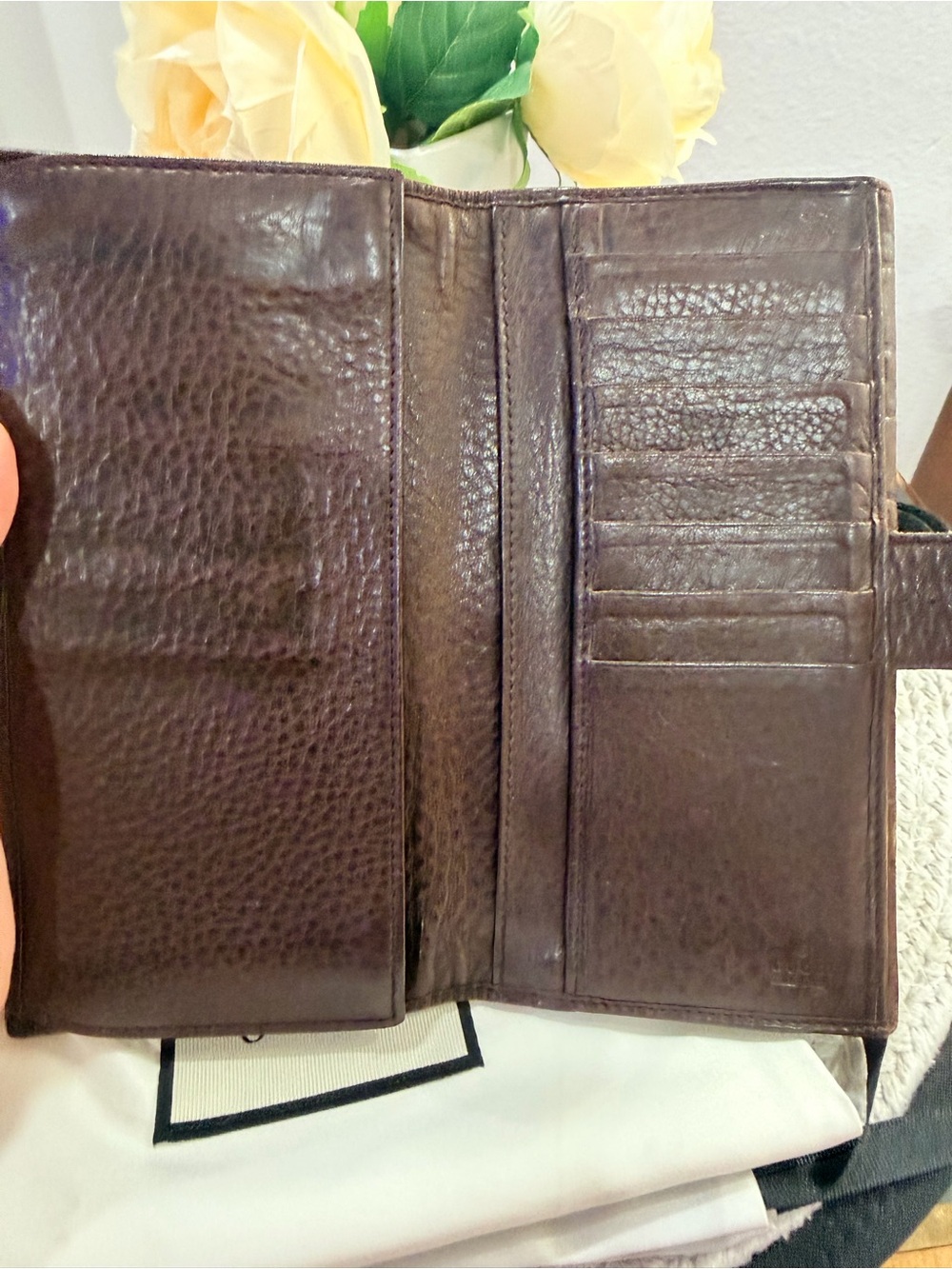 Gucci Signoria Continental Wallet in Guccissima leather | Bee Pattern Strap/-Bag - Picture 7 of 17